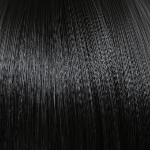 Straight Raw Black Hair #1B