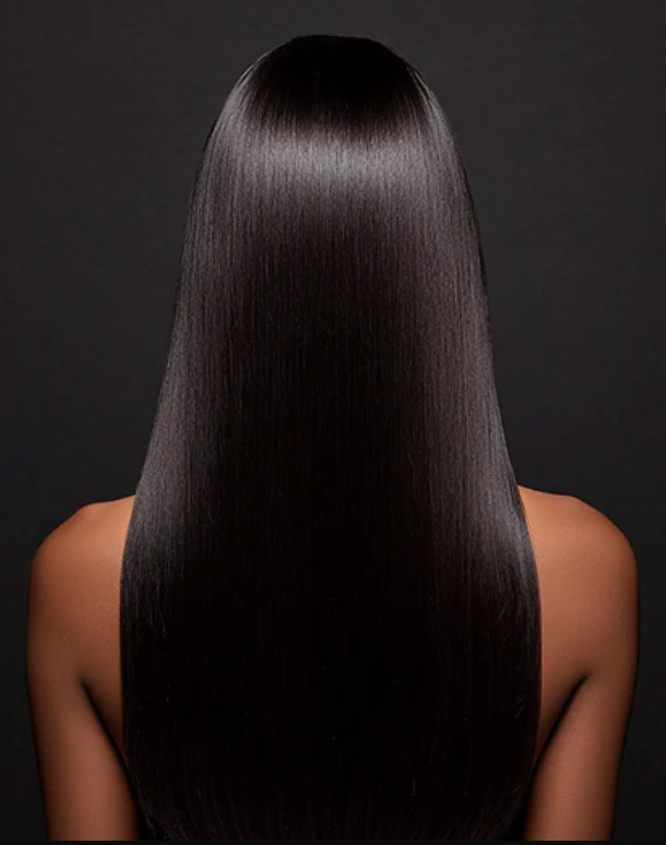 Straight Raw Black Hair #1B