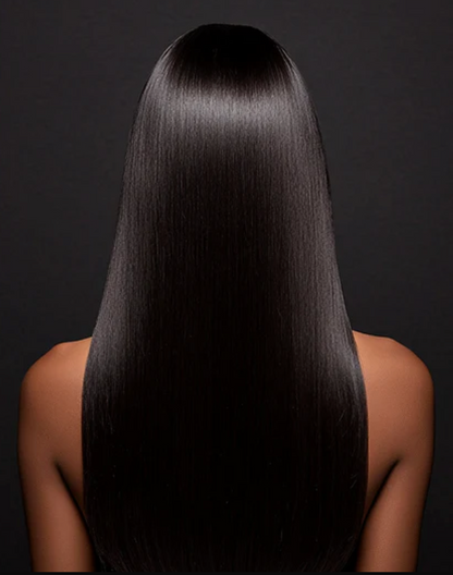 Straight Raw Black Hair #1B