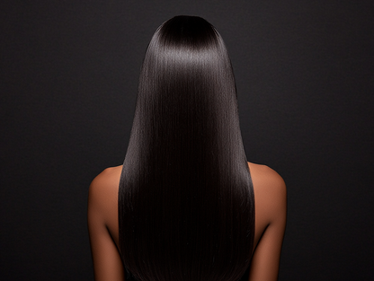 Straight Raw Black Hair #1b